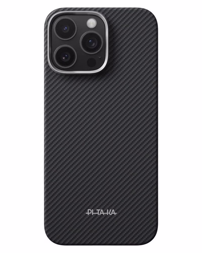 Чохол Pitaka Ultra-Slim Classic Twill 600D PitaTap для iPhone 16 Pro Black/Grey